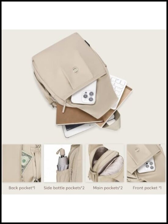 3-Way Convertible Anti-Theft Crossbody Backpack for Women Travel Sling Bag main image 4